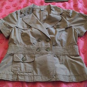 Tan short sleeve shirt from Loft MP